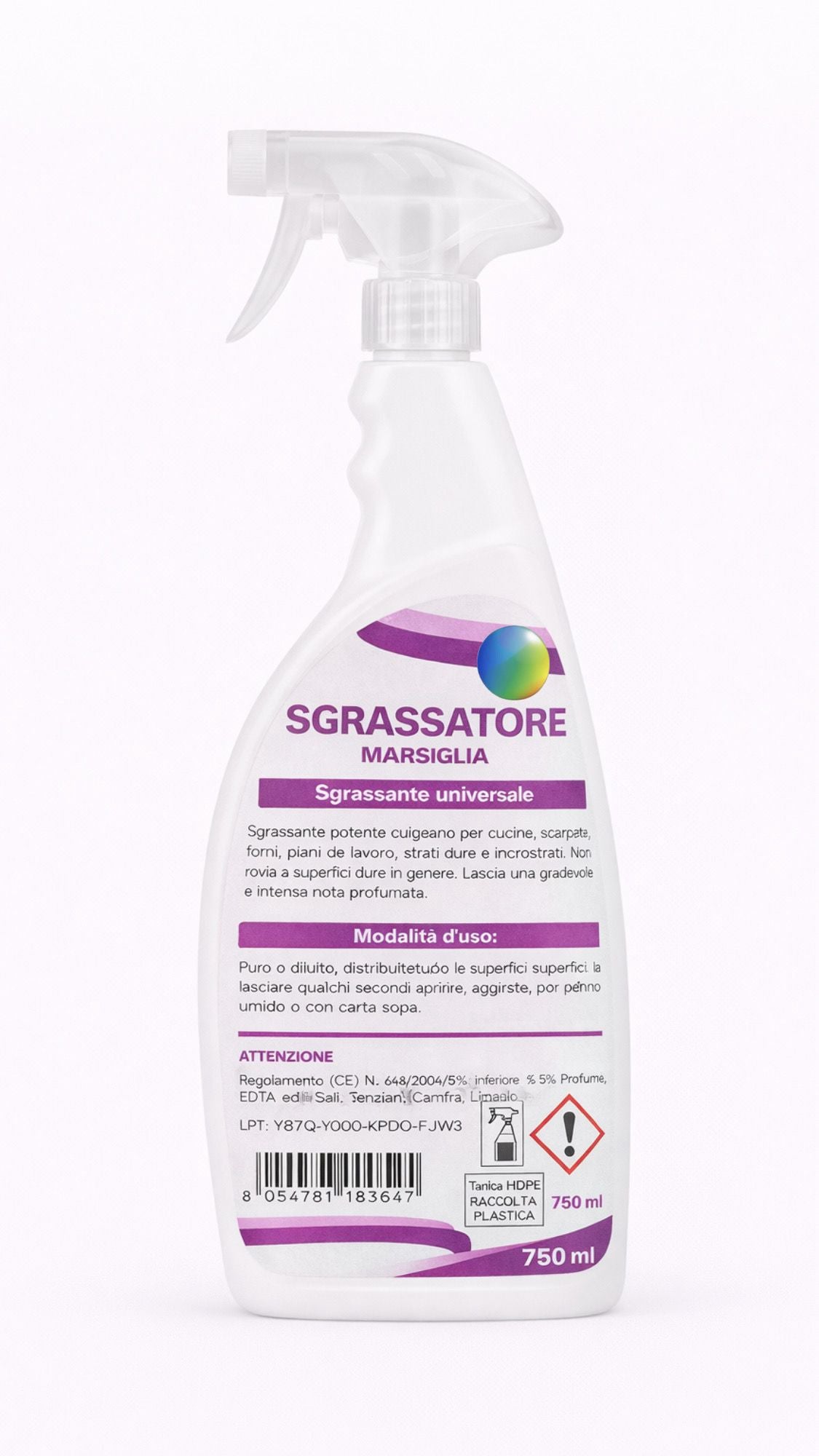sgrassatore flacone 750 ml