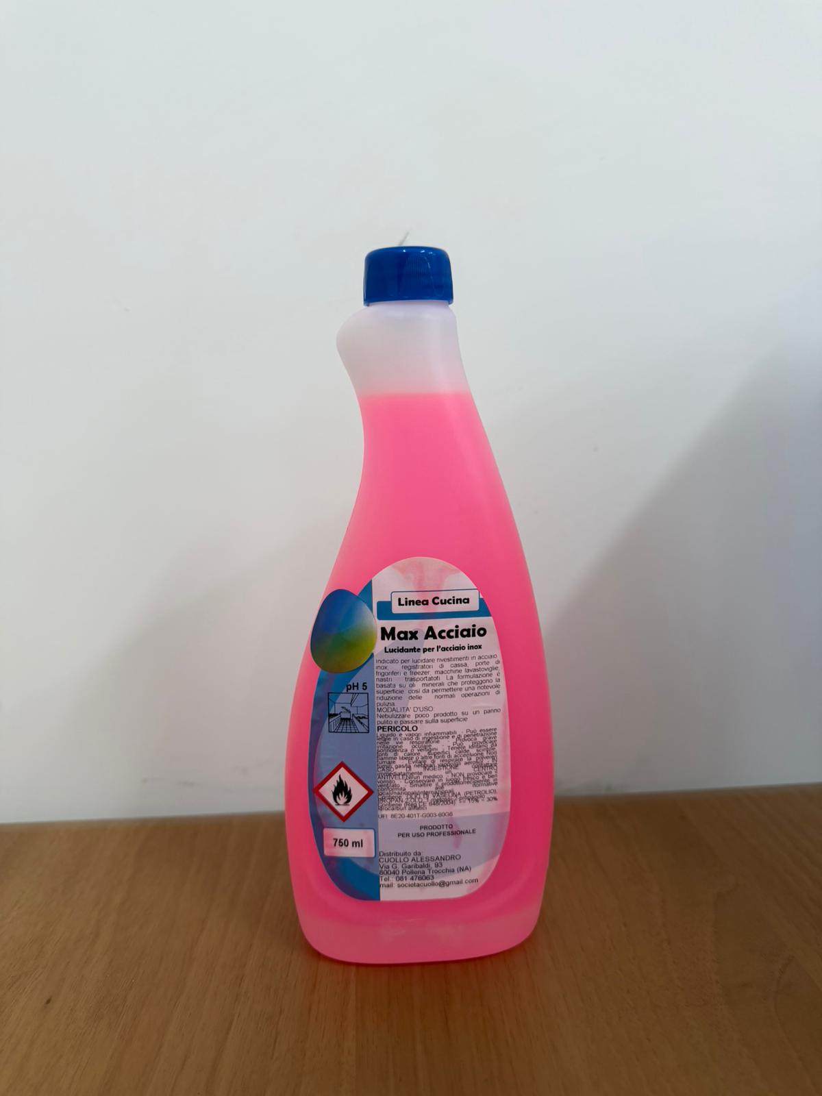 lucidante acciaio flacone 750 ml